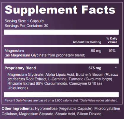 Presgera Ingredients Supplement Facts.